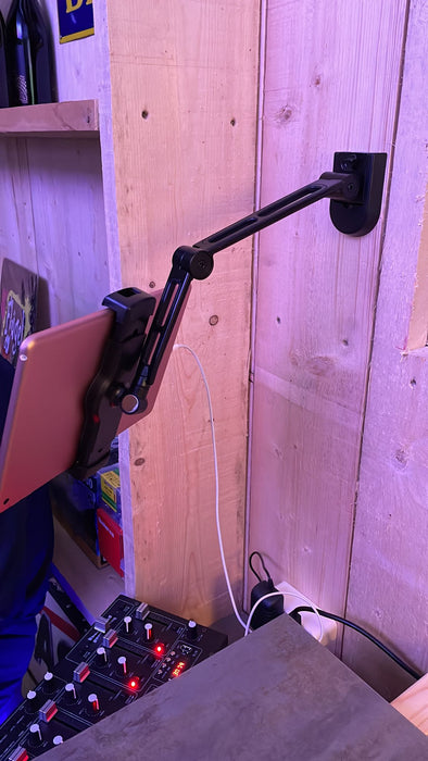 Wolff Mount Uchwyt na tablet iPad telefon - 39 cm |Obracany |System zaciskowy |Uniwersalny |Solidne metalowe ramię