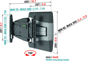 Vogels EFW 8145 uchwyt ścienny do telewizora Motion+ S