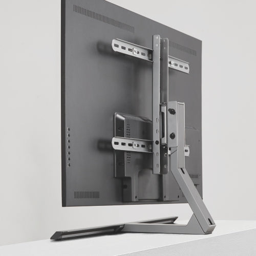 Wolff Mount Uniwersalna Aluminiowa Podstawa Telewizyjna | Obracana i Pochylana | do 75 cali | Kolor: Antracyt | VESA 600x400 | Prosty Wzór