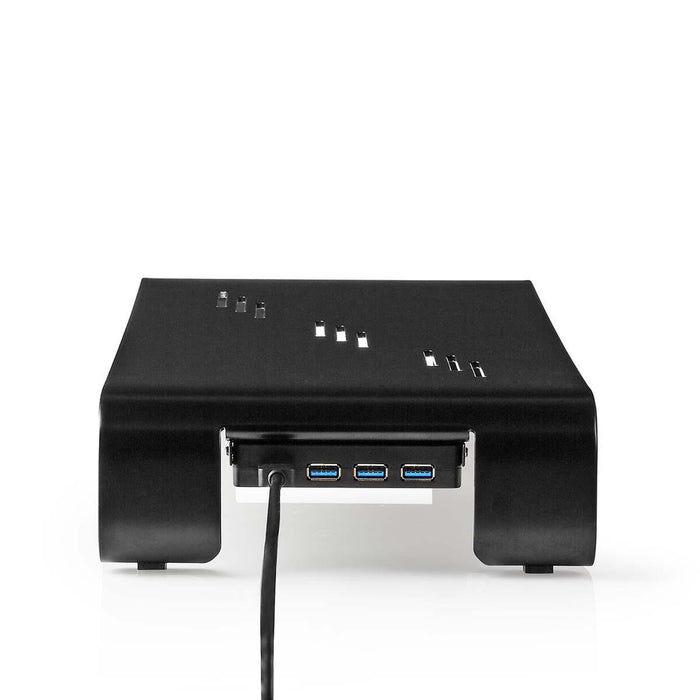 Ergonomiczna wielofunkcyjna podstawka | Hub USB 3.0 | 4 porty | Czarny