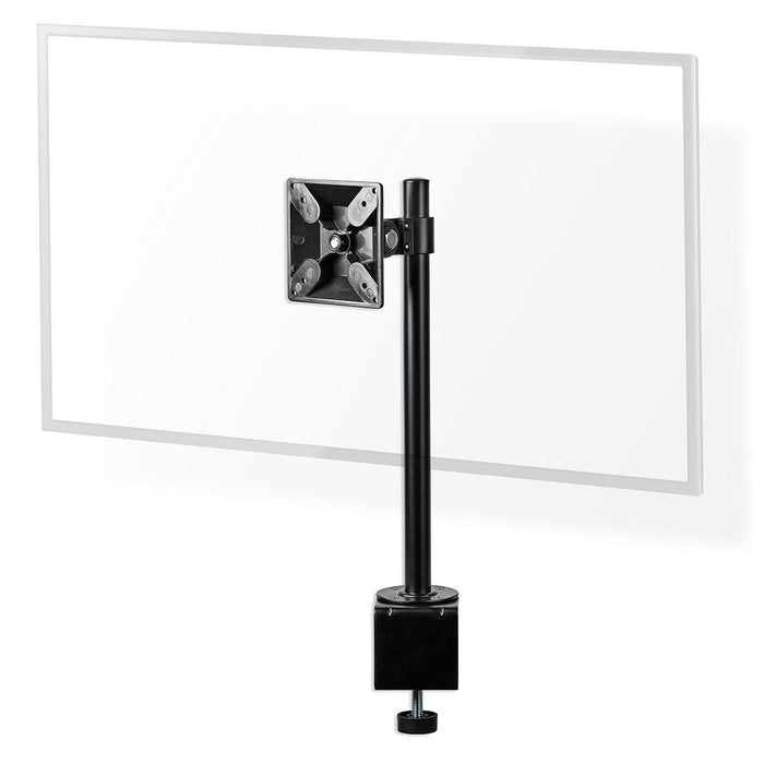 Ergonomiczny uchwyt na monitor | Jedno ramię monitora | Obracany i pochylany | Czarny