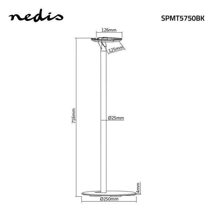 Stojak podłogowy na głośniki | Sonos® One / Sonos® Play:1 | Maks. 3 kg | Stały