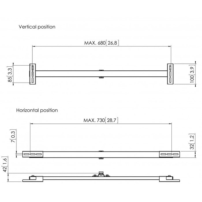 Uchwyt na soundbar Vogel's SOUND 3400