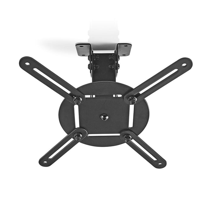 Uchwyt sufitowy do projektora | Obracany o 360° | Maks. 10 kg | Odległość od sufitu 130 mm | Czarny