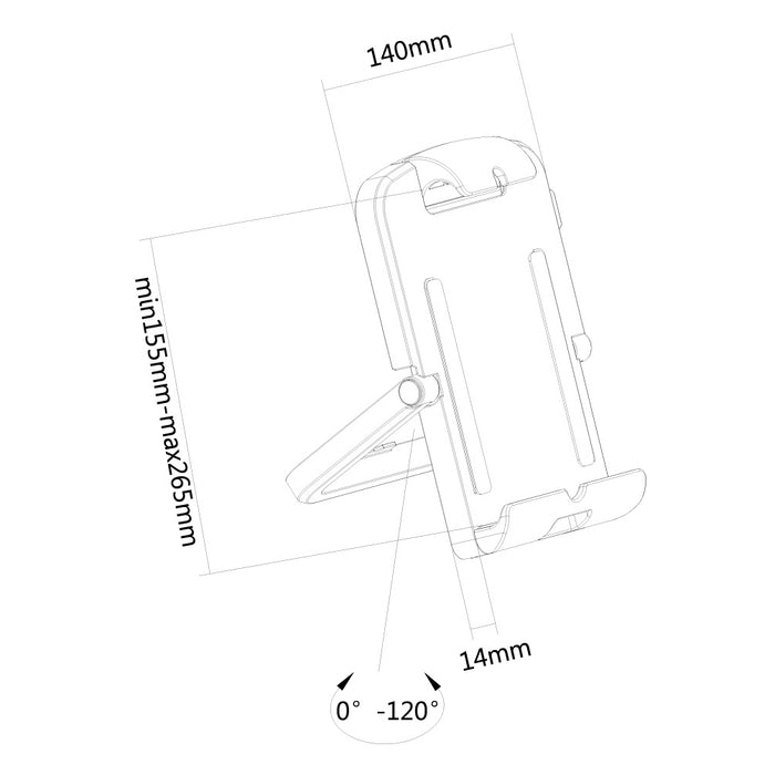 Neomounts Uniwersalny uchwyt na tablet TABLET-UN200white