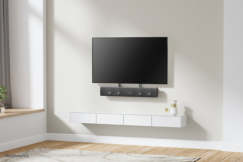 Neomounts uniwersalny uchwyt na videobar/soundbar/głośnik AWL29-750BL1, regulacja głębokości (0-4,2 cm) - Czarny