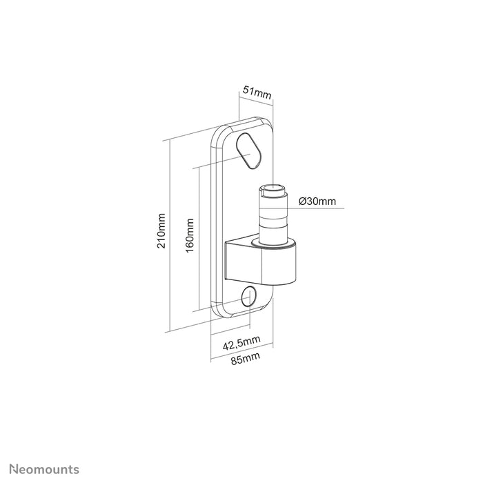 Neomounts AWL75-450WH adapter ścienny do DS70-450WH1 i DS75-450WH2 - Biały