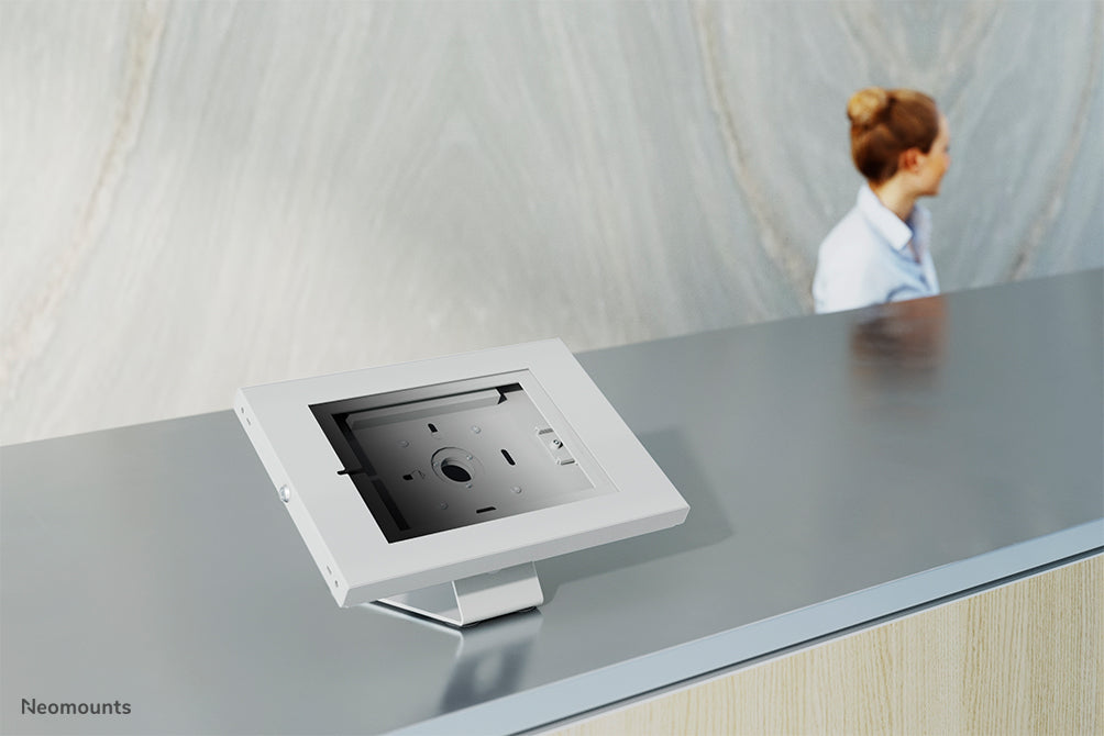 Neomounts DS15-630WH1 obrotowy uchwyt na tablet na blat stołu/ścianę dla tabletów 9,7-11 cali - Biały
