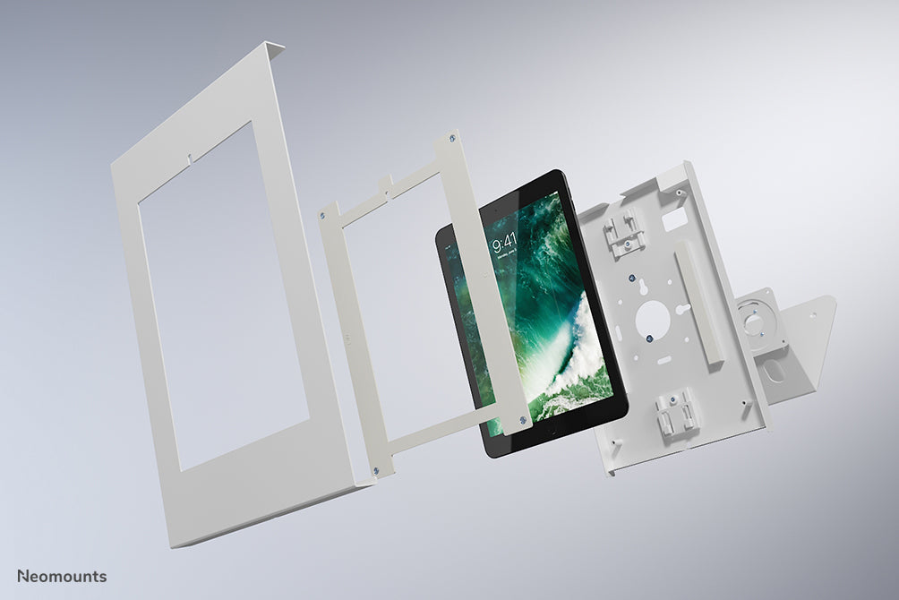 Neomounts DS15-630WH1 obrotowy uchwyt na tablet na blat stołu/ścianę dla tabletów 9,7-11 cali - Biały
