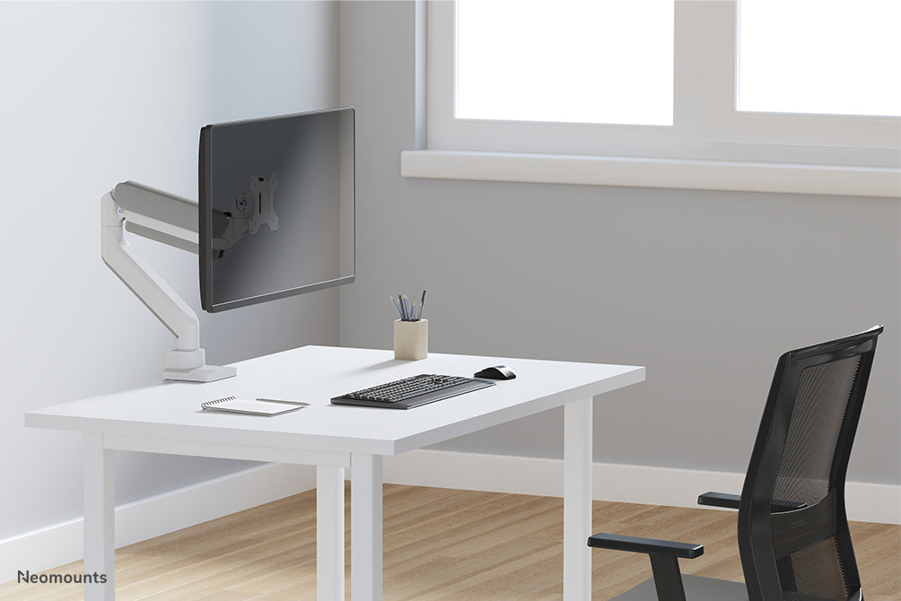 Neomounts DS70-450WH1 pełen zakres ruchu biurkowy uchwyt na monitor dla ekranów 17-42 cali - Biały