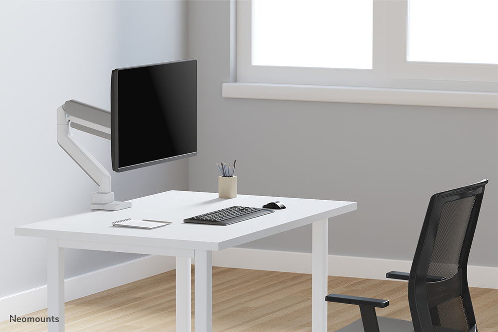 Neomounts DS70-450WH1 pełen zakres ruchu biurkowy uchwyt na monitor dla ekranów 17-42 cali - Biały