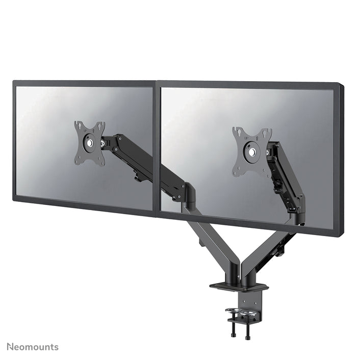 Neomounts DS70-700BL2 pełen zakres ruchu biurkowy uchwyt na monitor dla ekranów 17-27 cali - Czarny