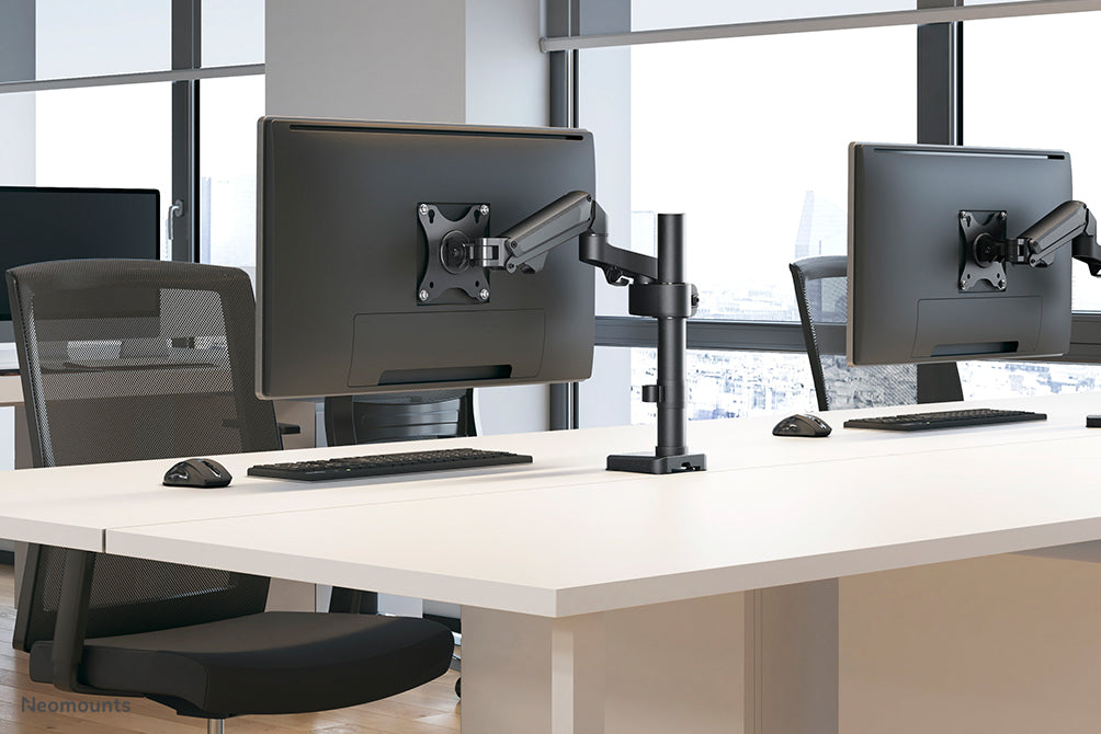 Neomounts DS70-750BL1 pełen zakres ruchu biurkowy uchwyt na monitor dla ekranów 17-27 cali - Czarny