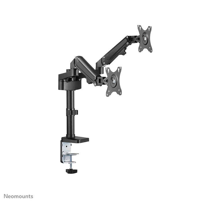 Neomounts DS70-750BL2 pełen zakres ruchu biurkowy uchwyt na monitor dla ekranów 17-27 cali - Czarny
