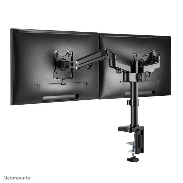 Neomounts DS70-750BL2 pełen zakres ruchu biurkowy uchwyt na monitor dla ekranów 17-27 cali - Czarny