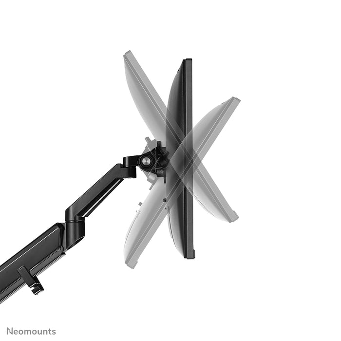 Neomounts DS70-810BL1 pełen zakres ruchu biurkowy uchwyt na monitor dla ekranów 17-32 cali - Czarny