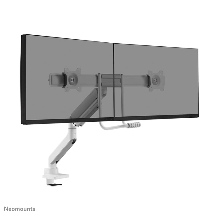 Neomounts DS75-450BL2 pełen zakres ruchu biurkowy uchwyt na monitor dla ekranów 17-32 cali - Biały