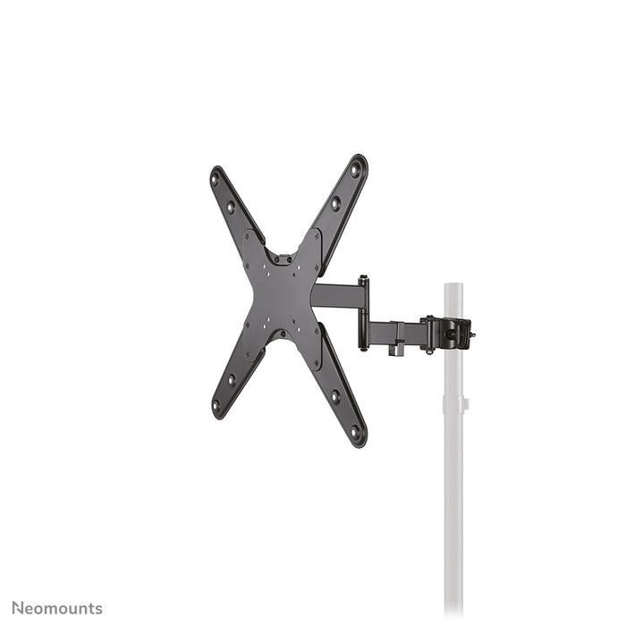 Neomounts FL40-450BL14 pełen zakres ruchu stojak TV na słup (Ø28-50 mm) dla ekranów 32-55 cali - Czarny