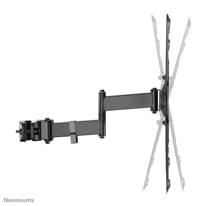 Neomounts FL40-450BL14 pełen zakres ruchu stojak TV na słup (Ø28-50 mm) dla ekranów 32-55 cali - Czarny