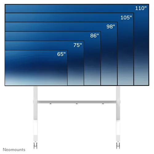 Mobilna podstawa podłogowa Neomounts FL50-575WH1 dla ekranów 65-110" - Biała