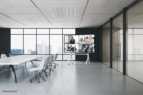 Mobilna podstawa podłogowa Neomounts FL50-575WH1 dla ekranów 65-110" - Biała