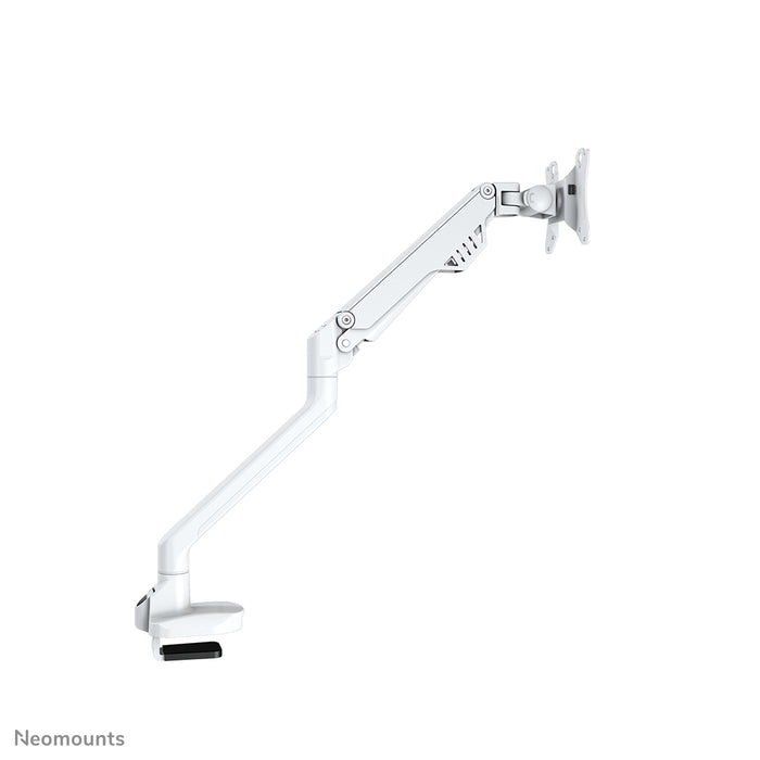 Neomounts FPMA-D750 biały to uchwyt biurkowy z siłownikiem gazowym do ekranów płaskich do 32 cali (81 cm).