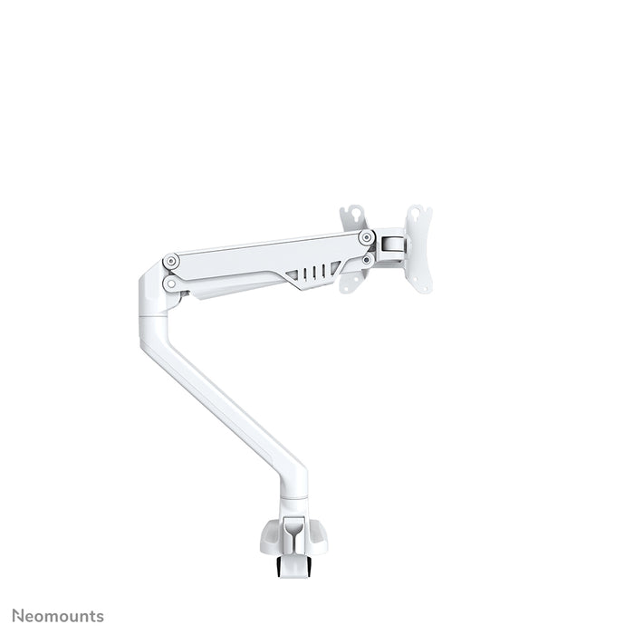 Neomounts FPMA-D750 biały to uchwyt biurkowy z siłownikiem gazowym do ekranów płaskich do 32 cali (81 cm).