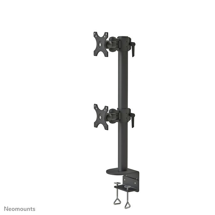 Neomounts FPMA-D960DV zwartPLUS to uchwyt biurkowy na dwa zakrzywione ekrany do 49 cali (124 cm) - Czarny
