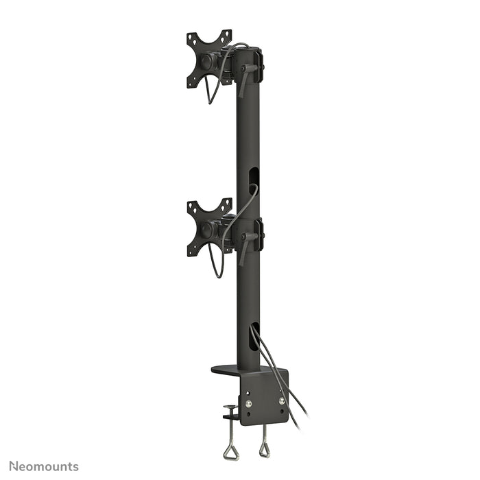 Neomounts FPMA-D960DV zwartPLUS to uchwyt biurkowy na dwa zakrzywione ekrany do 49 cali (124 cm) - Czarny