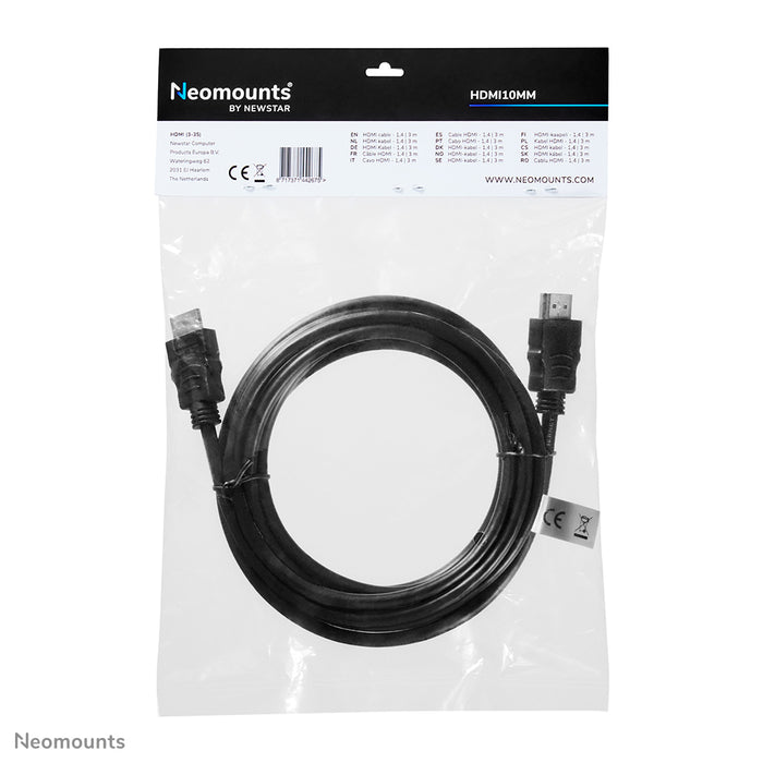 Kabel HDMI 1.4, High speed, HDMI 19 pinów M/M, 3 metry