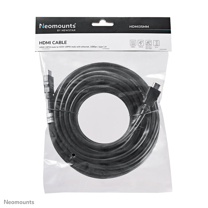 Kabel HDMI 1.4, High speed, HDMI 19 pinów M/M, 10 metrów