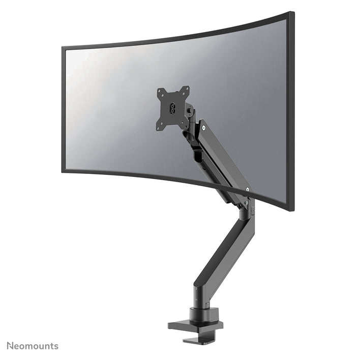 Neomounts NM-D775 czarnyPLUS to uchwyt biurkowy z amortyzatorem gazowym do zakrzywionych monitorów do 49 cali (124 cm) - Czarny