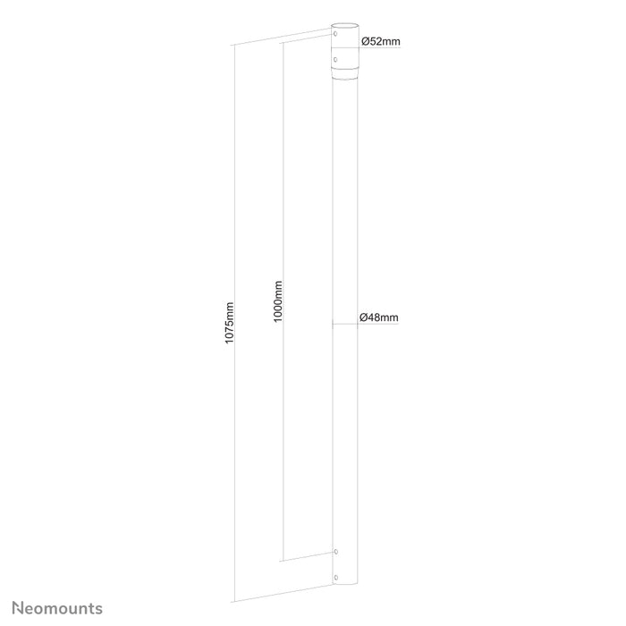 Neomounts przedłużka do NM-C440 czarny, NM-C440D czarny i FPMA-C340 czarny - 107,5 cm