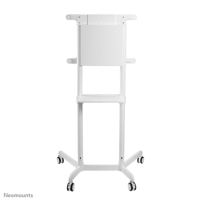 Neomounts NS-M1250 biały to mobilny mebel na ekrany płaskie do 70 cali (178 cm). W zestawie półka na laptopa - biały