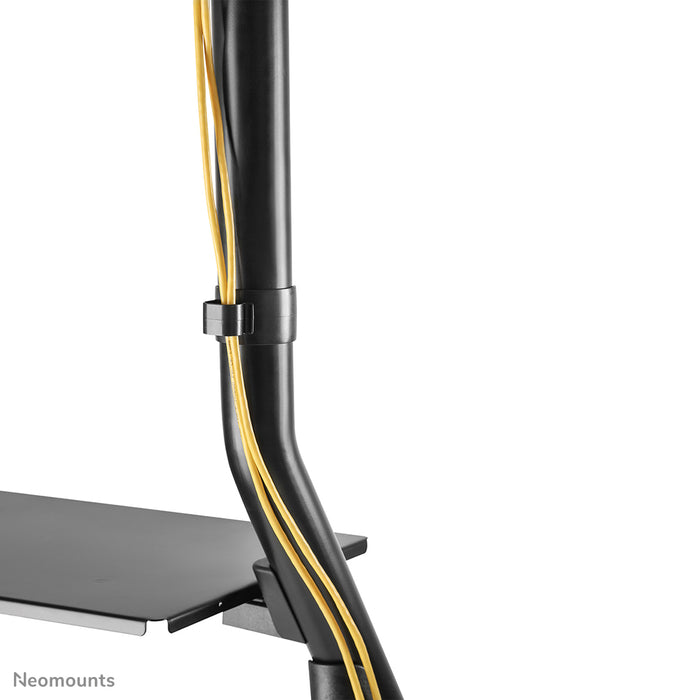 Neomounts NS-M3800 czarny to mobilny mebel na ekrany płaskie do 100 cali (254 cm).