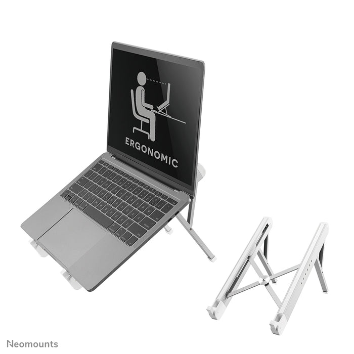 Neomounts składana podstawka pod laptopa - srebrna