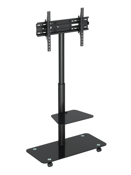 Wolff Mount stojak pod telewizor na podłogę, regulowany na wysokość 30 cm | Uniwersalny | VESA 600x400
