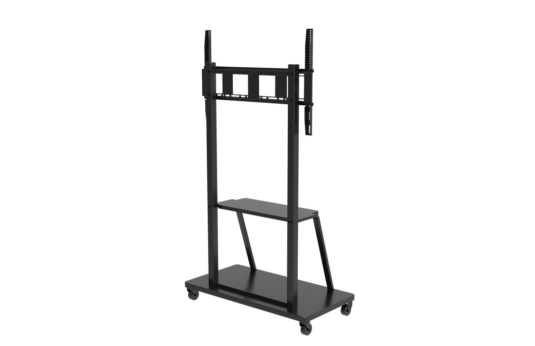 Wolff Mount Mobilny mebel prezentacyjny do TV | Ekrany 55-100 cali | Waga do maks. 130 kg | VESA 600x800 | Uniwersalny