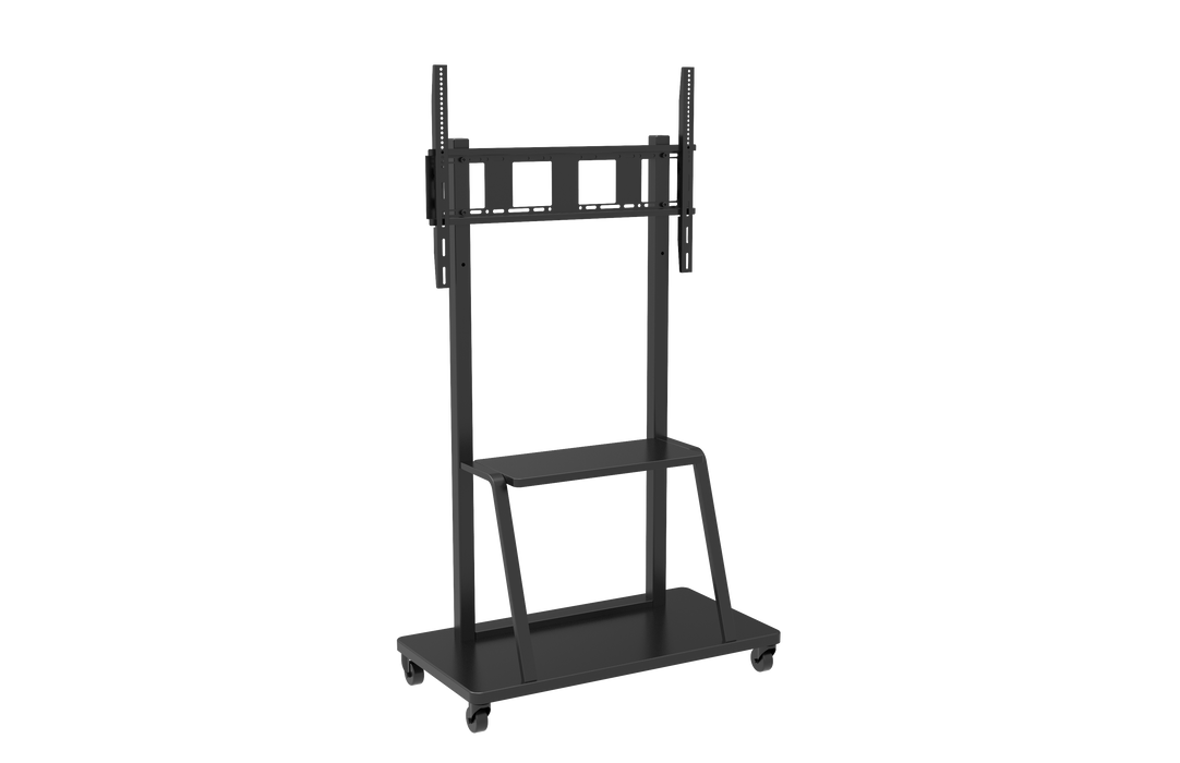 Wolff Mount Mobilny mebel prezentacyjny do TV | Ekrany 55-100 cali | Waga do maks. 130 kg | VESA 600x800 | Uniwersalny