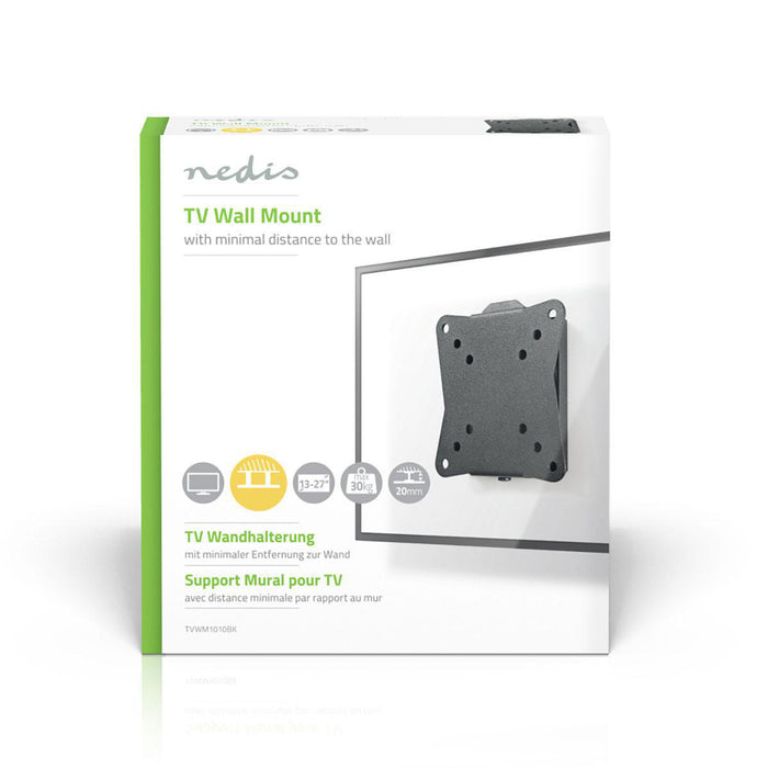 Stały uchwyt ścienny do telewizora | 13-27" | Maks. 30 kg |20 mm odległości od ściany