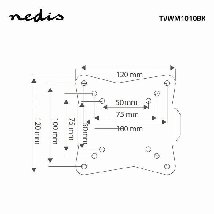 Stały uchwyt ścienny do telewizora | 13-27" | Maks. 30 kg |20 mm odległości od ściany