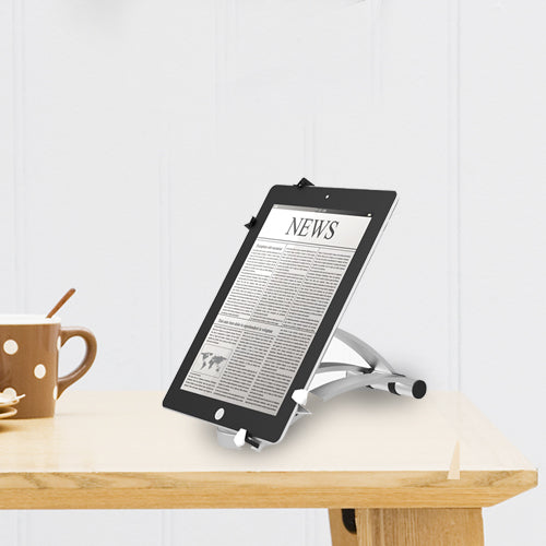 Wolff Mount Elegancki aluminiowy uchwyt ścienny lub stojak na tablet iPad | do 10,4 cala | Aluminium | Uniwersalny