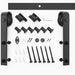 Wolff Mount wm-031 – Schuifdeursysteem voor Deuren – 2 Meter Rail – Mat Zwart – Soepel Gelagerde Rollers