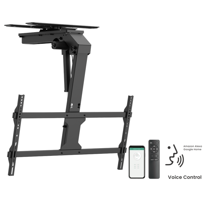 Wolff Mount Elektryczny Uchwyt Sufitowy do TV do 86 cali | 45kg | VESA 800x400