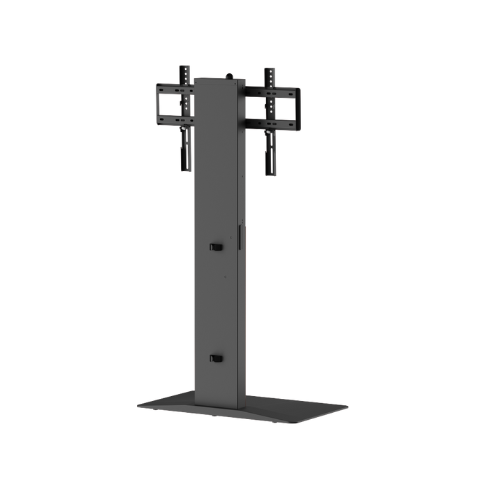 Wolff Mount – Wolnostojąca premium podstawa pod telewizor z FreeLift™ – regulacja wysokości jedną ręką – pasuje do telewizorów do 86 cali – bardzo duża solidna podstawa – zarządzanie kablami – czarny/orzech
