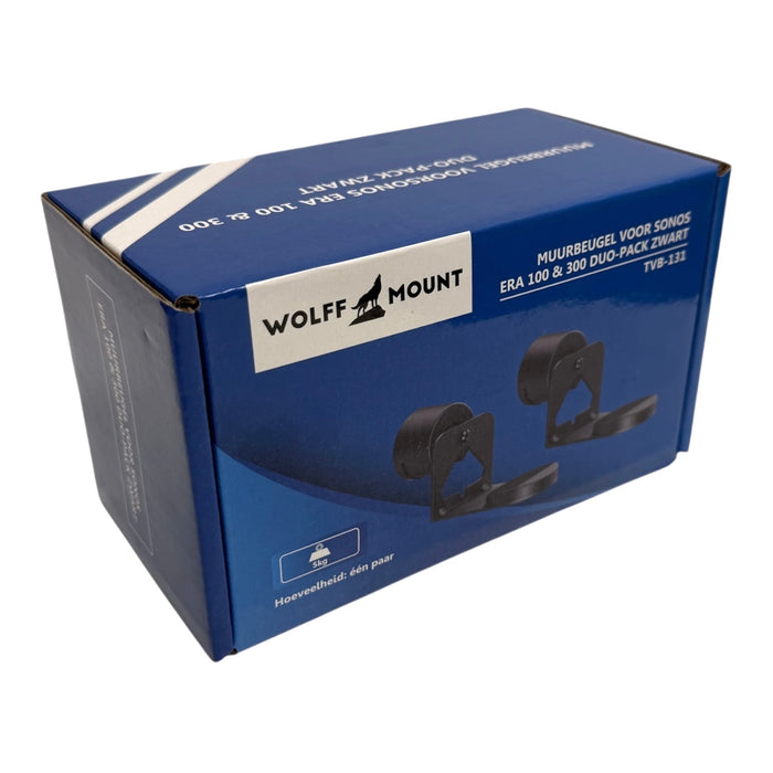 Wolff Mount uchwyty ścienne do Sonos Era 100 i Era 300 – zestaw 2 sztuki, czarne