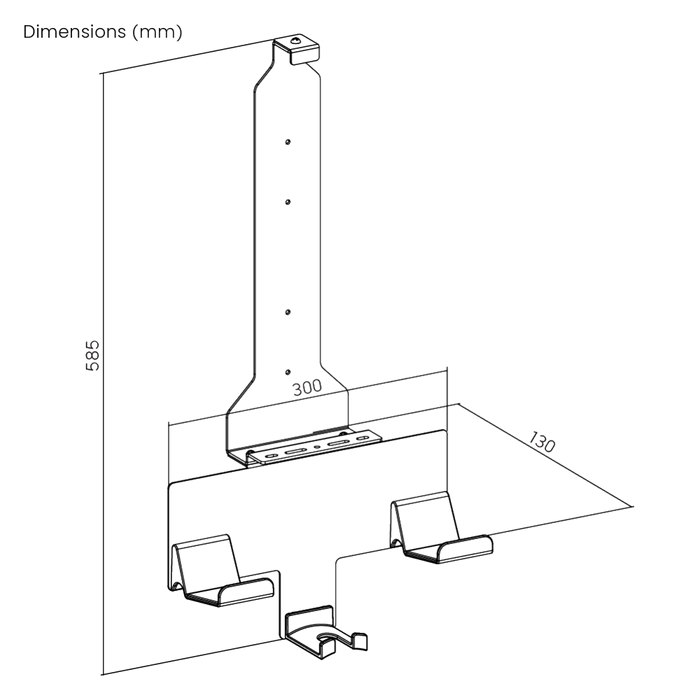 Wolff Mount PS5 Uchwyt – Uchwyt ścienny do PlayStation 5 i kontrolerów – Czarny