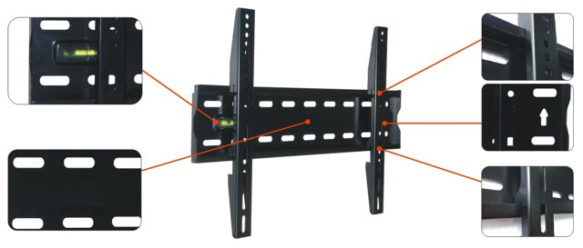 Druga szansa płaski uchwyt ścienny do telewizorów do 42" tylko 2,5 cm [VESA 300x400mm]