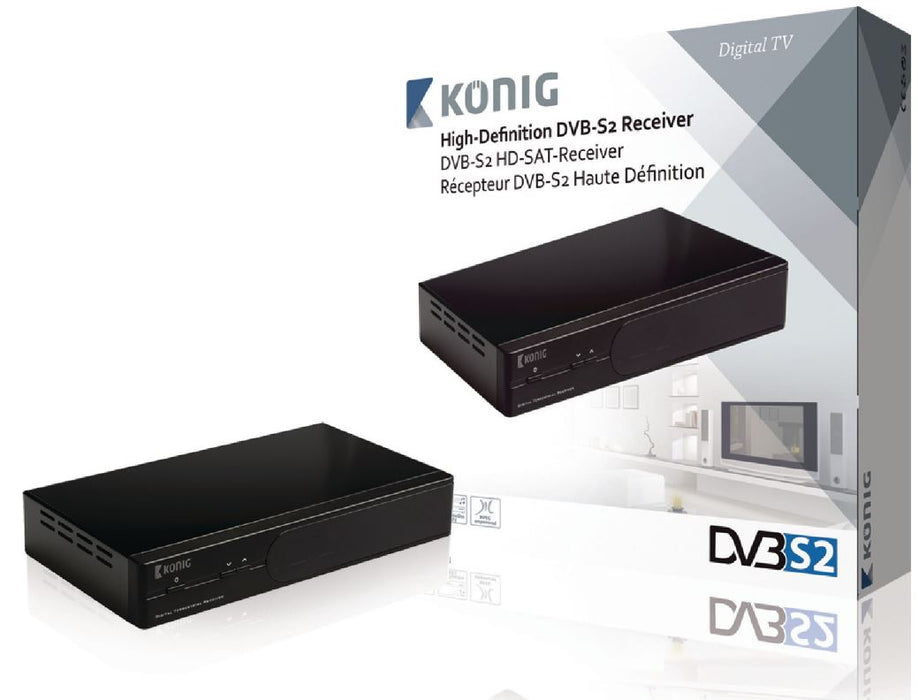 Nedis Full HD DVB-S2 Odbiornik 1080p