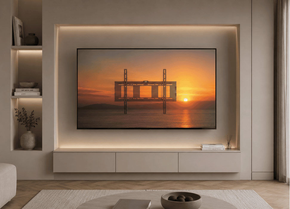 Wolff Mount Blokowalny Uchwyt Ścienny do 90 cali dla QLED UHD i OLED | Uniwersalny | VESA 600x400